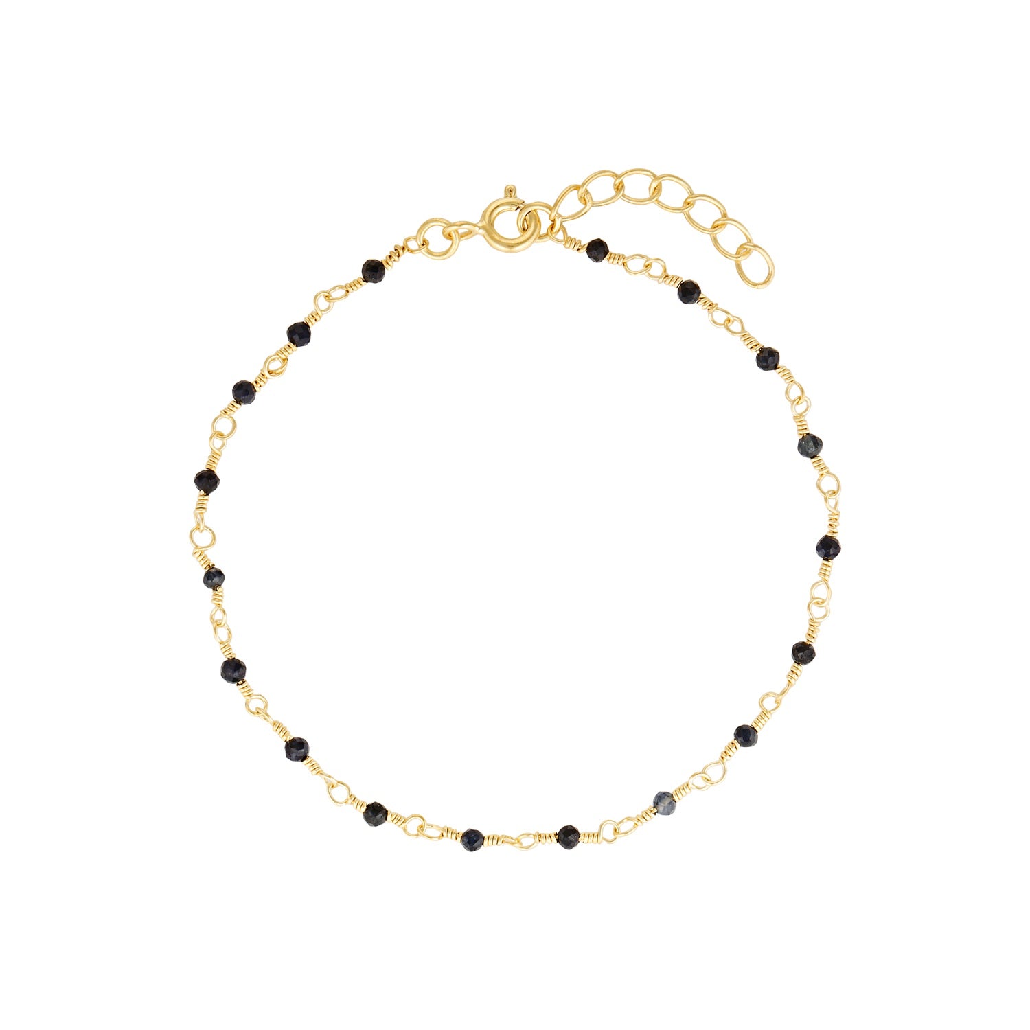 Embrace Gold Bracelet | Blue Sapphire