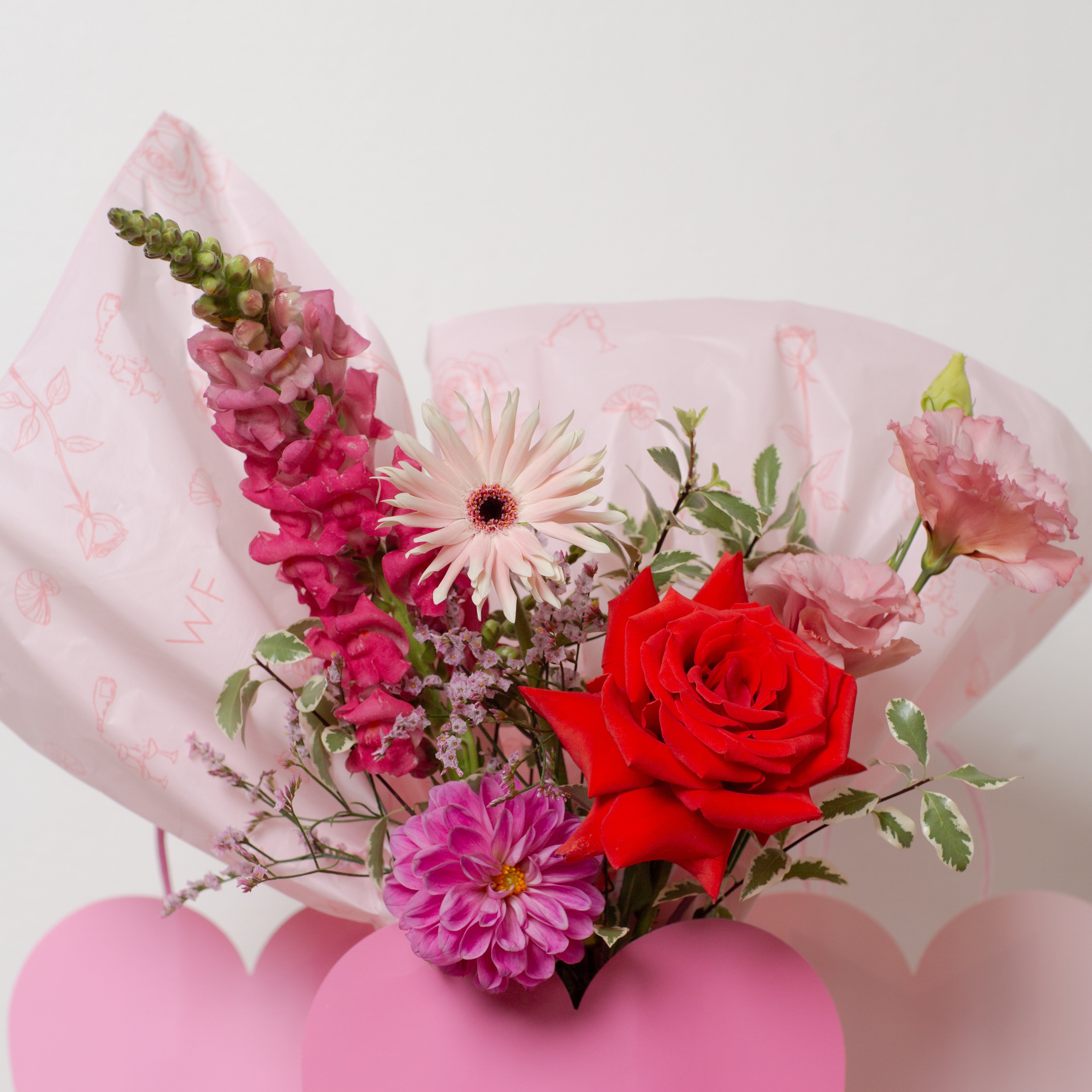 Hearts Desire Vase Arrangement