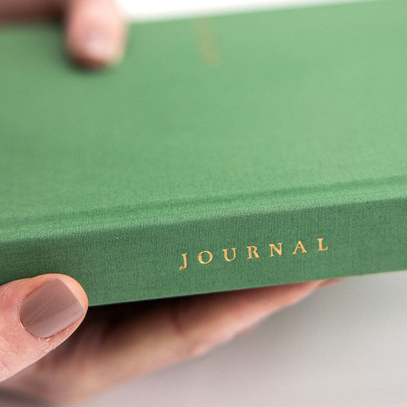 Linen Bound Journal - Fern Green (Lined Journal)