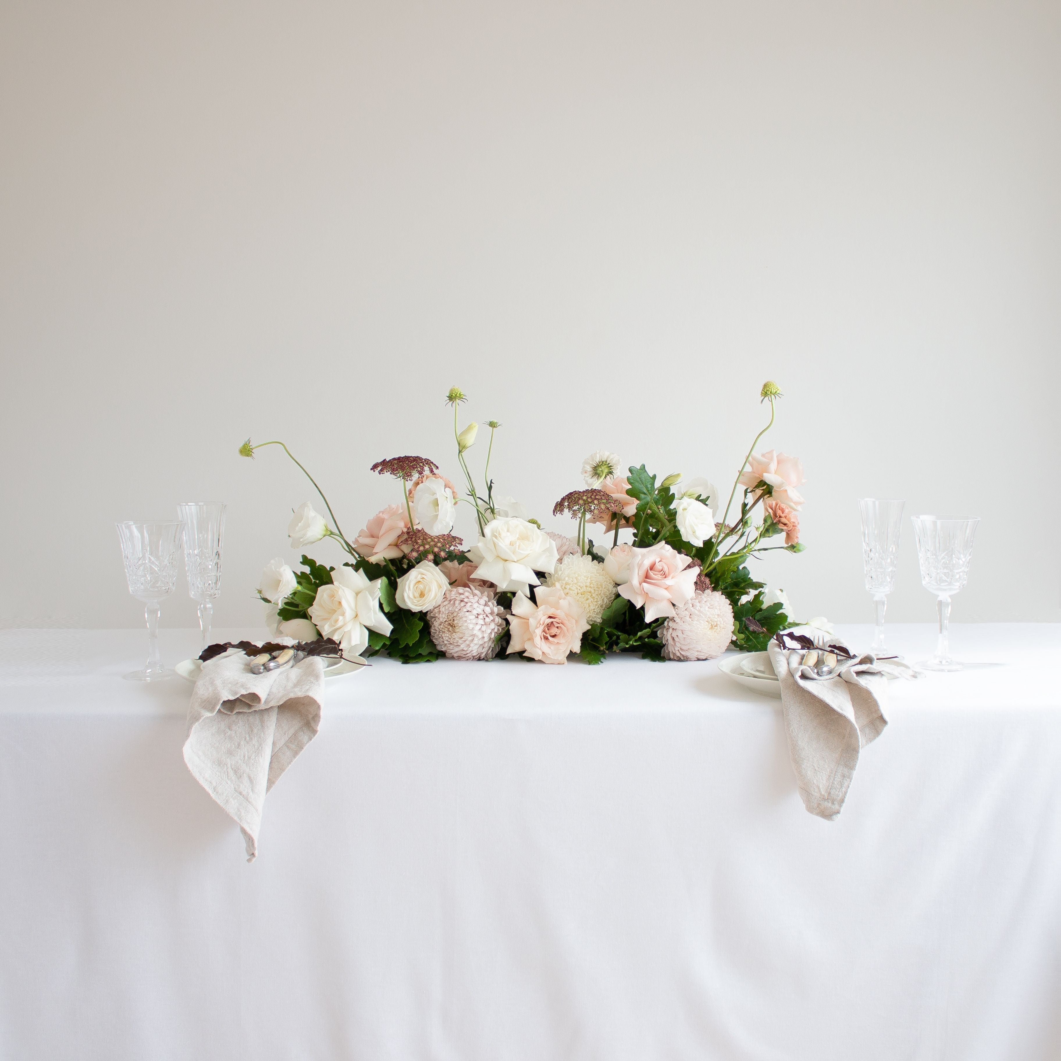Long Romantic Table Piece