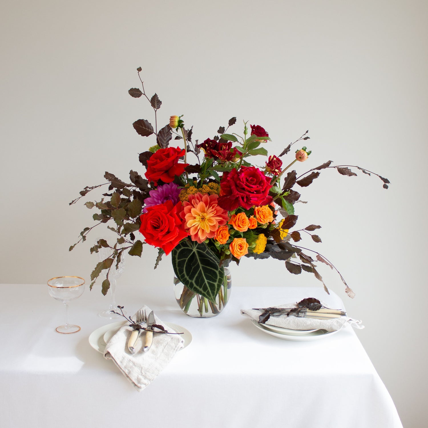 Glass Table Arrangements