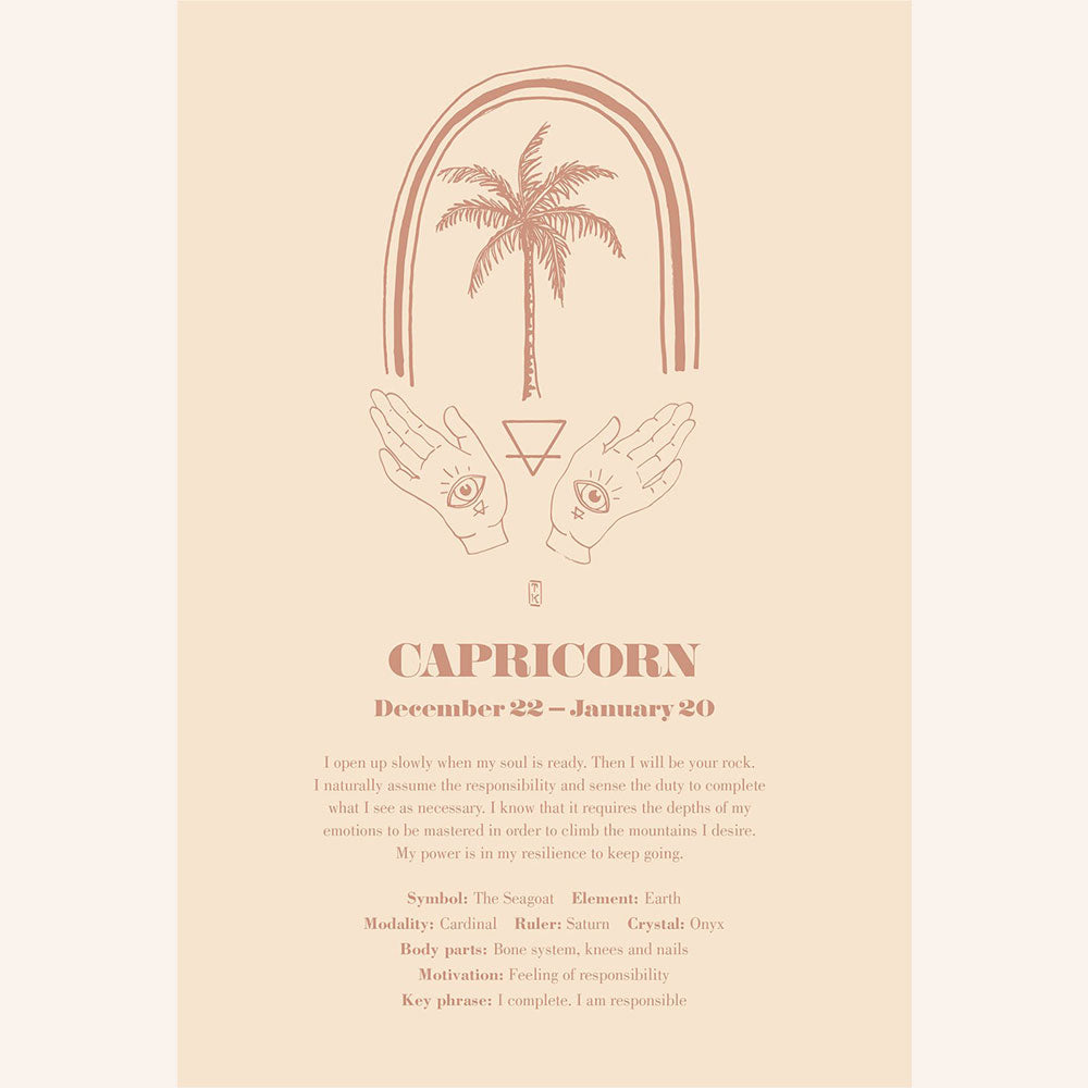 Zodiac Love Notes A4 Print