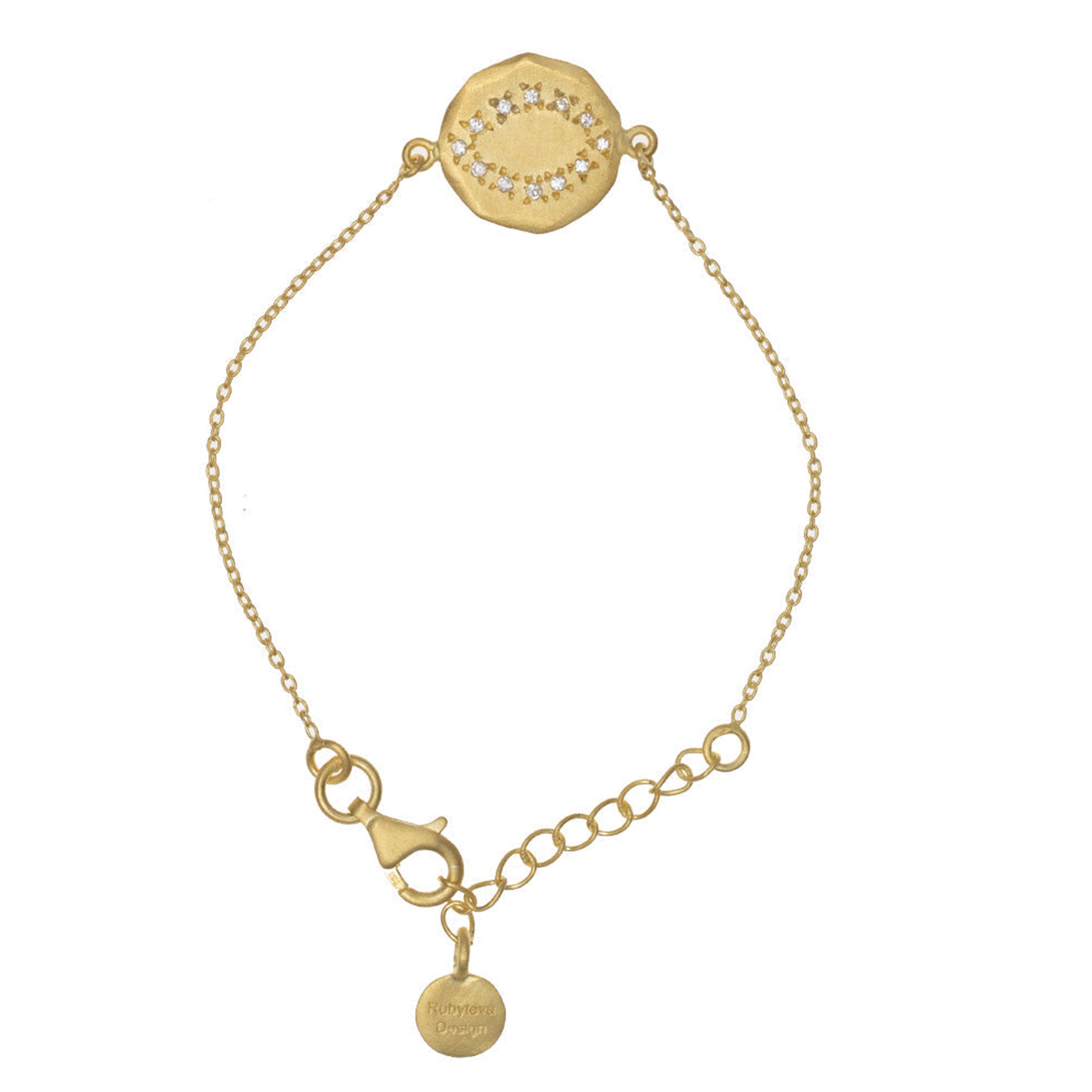 Oval Cubic Zirconia Eye Bracelet
