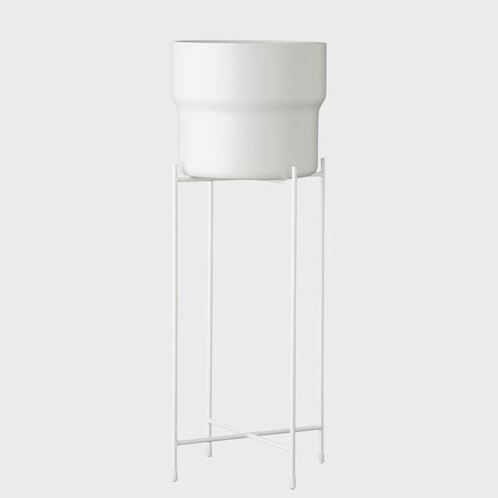 Iris Pot Stand Medium White