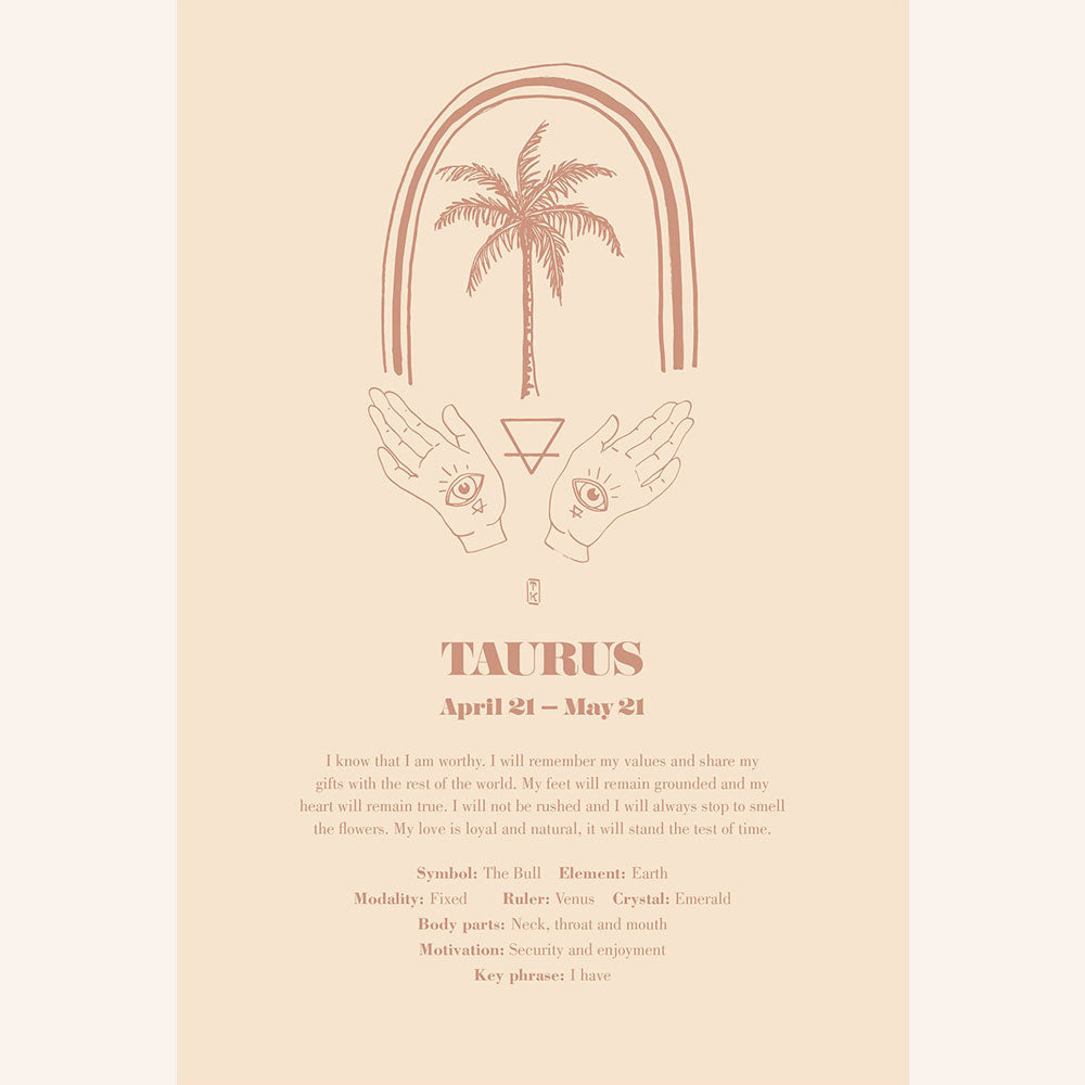 Zodiac Love Notes  A4 Print