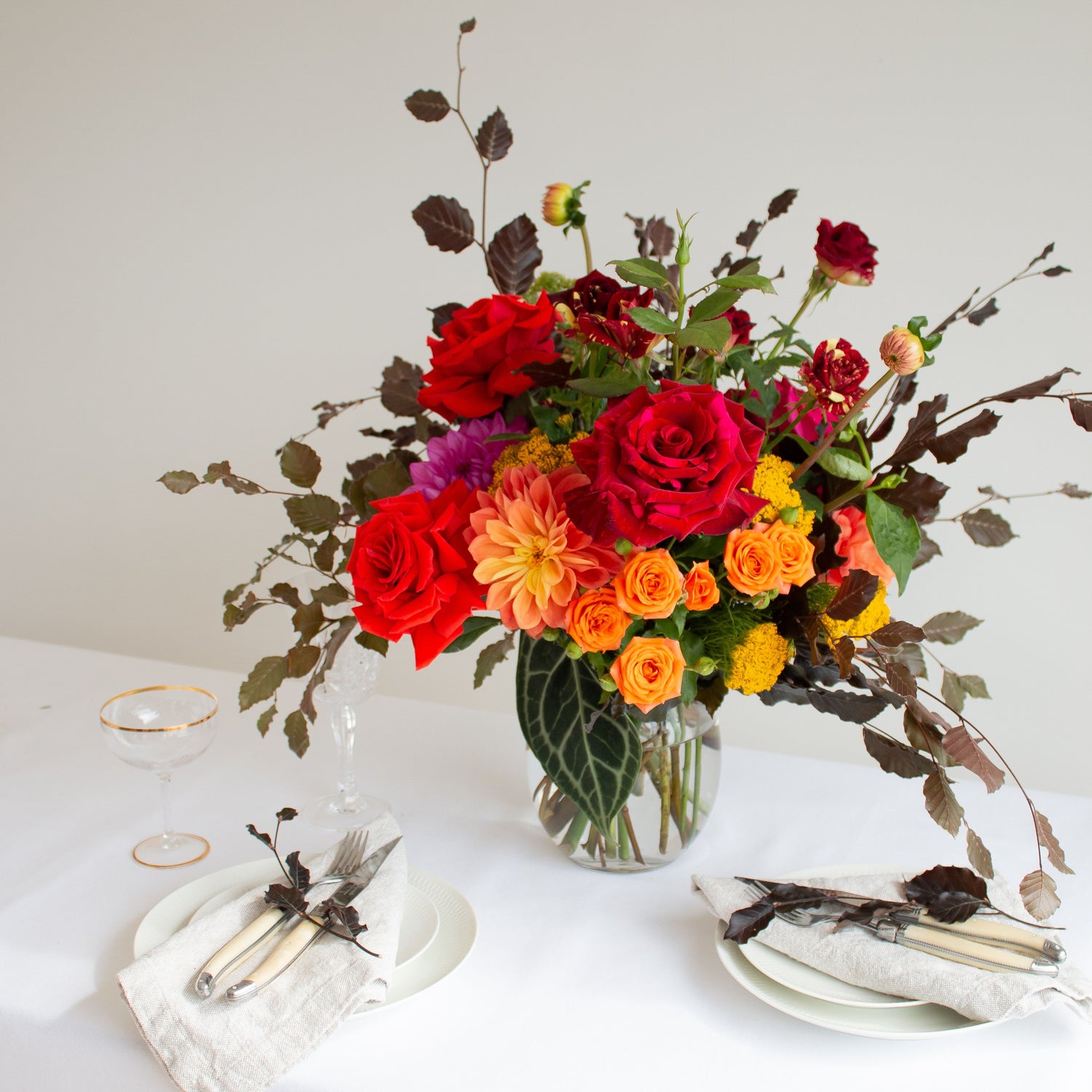 Glass Table Arrangements