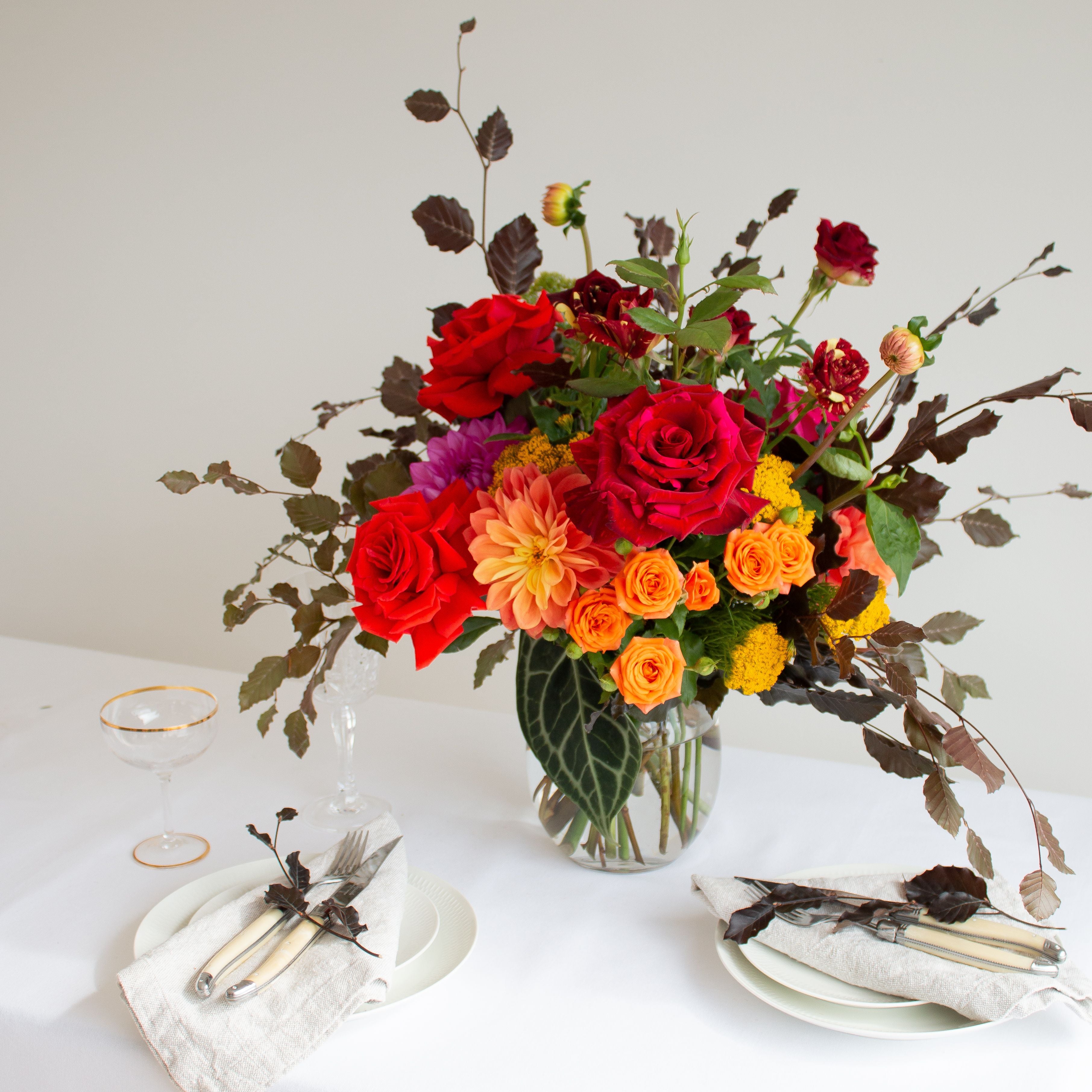 Glass Table Arrangements