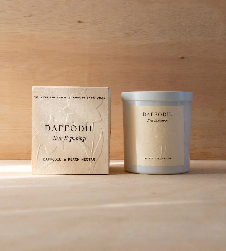 Daffodil | 400g Candle | Daffodil &amp; Peach Nectar