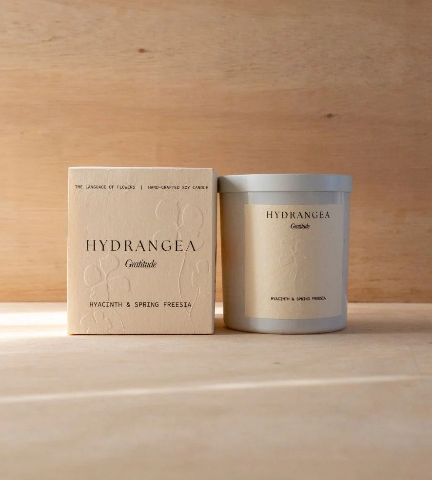 Hydrangea | 400g Candle | Gratitude