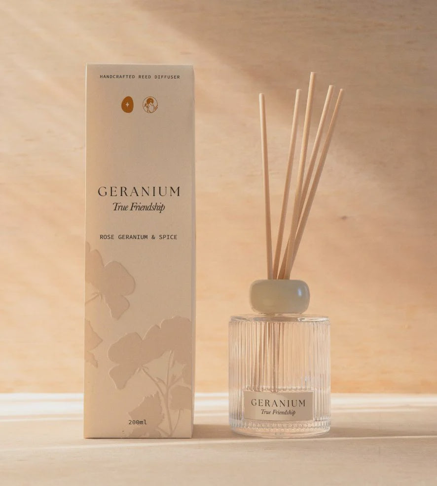 Geranium Diffuser | Rose Geranium &amp; Spice