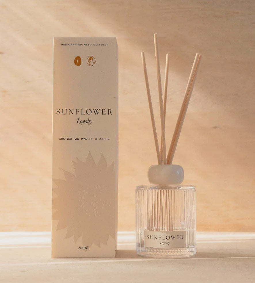 Sunflower Diffuser | Australian Myrtle + Amber