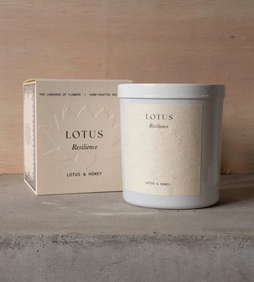Lotus | 400g Candle | Lotus &amp; Honey