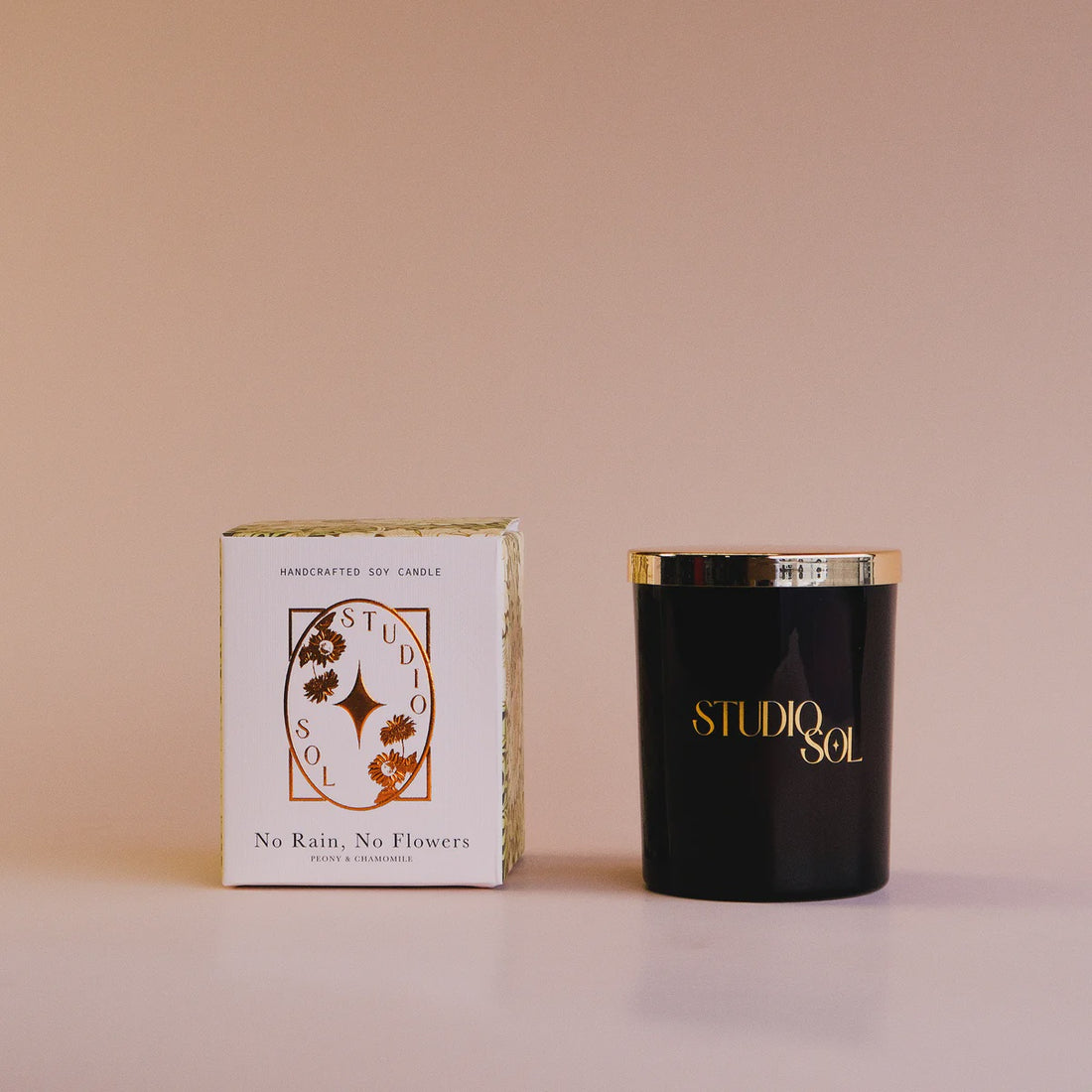 No Rain, No Flowers | 180g Candle | Peony + Chamomile