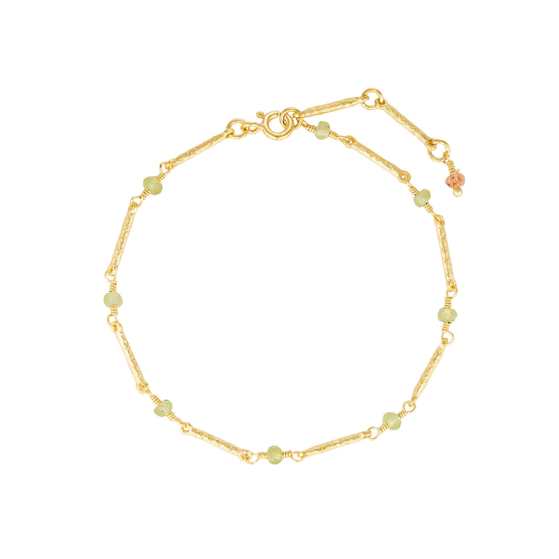 Born of the Stars Bracelet | August | Green Peridot
