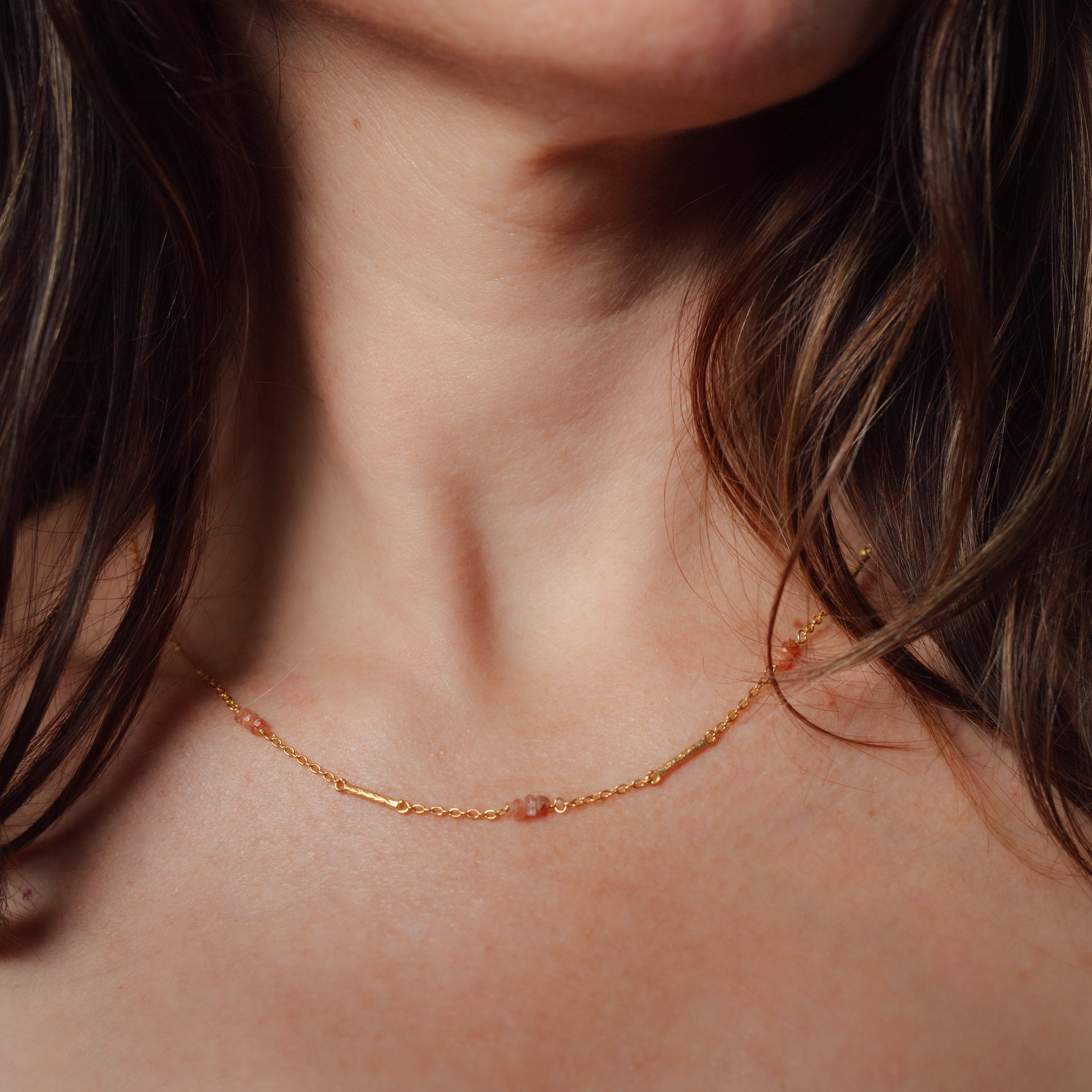 Golden Wings Necklace | Sunstone