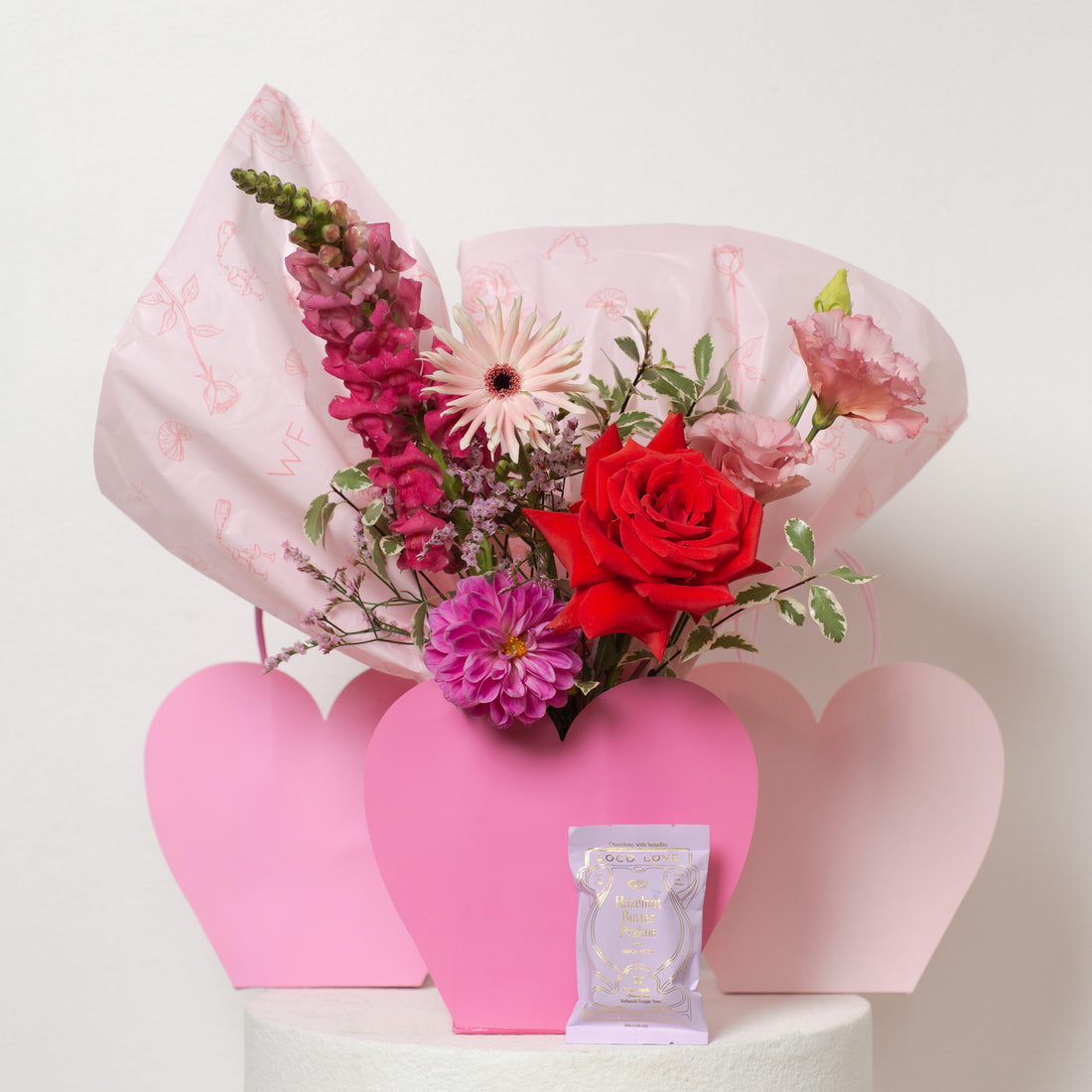 Hearts Desire Vase Arrangement