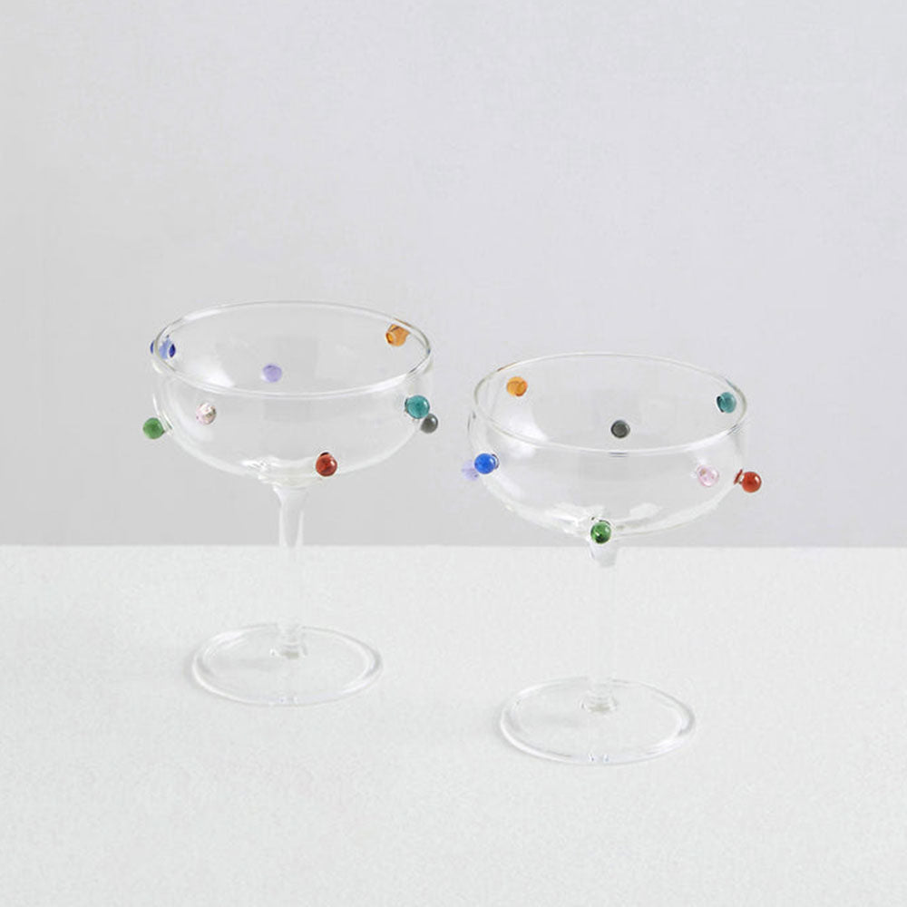 2  Pomponette Coupes | Clear & Multi