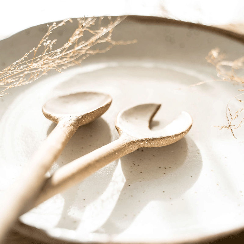 Ceramic Salad Servers