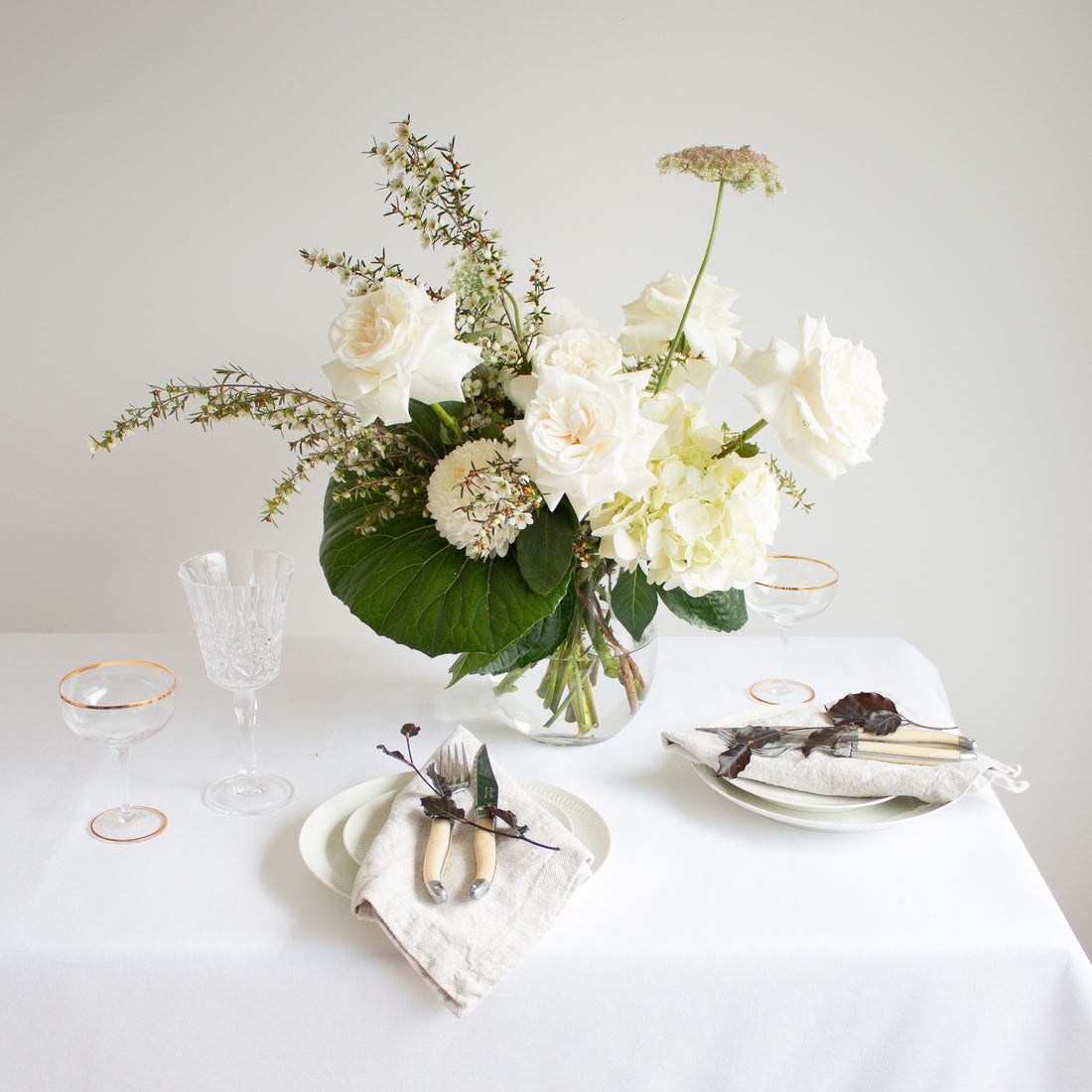 Glass Table Arrangements