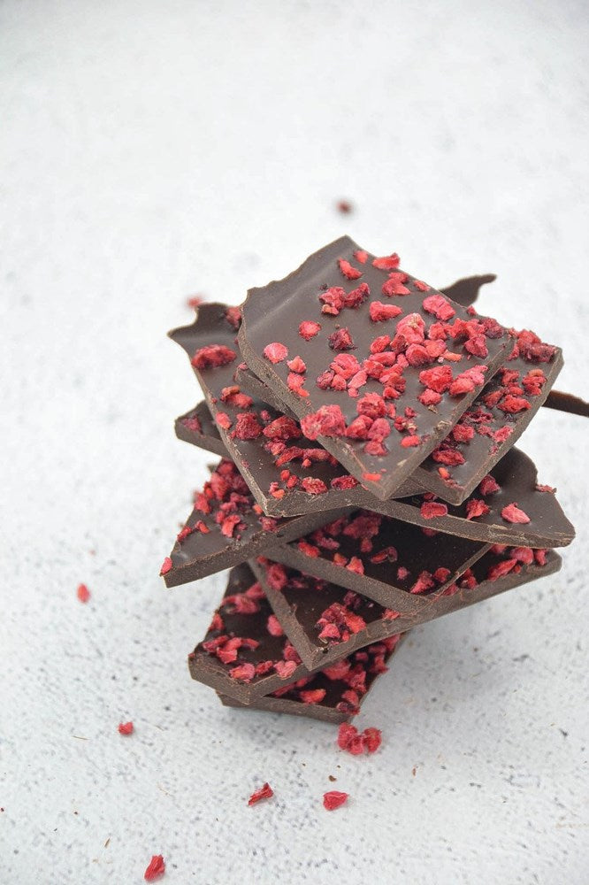 Bark | Dark Chocolate + Raspberry 100g