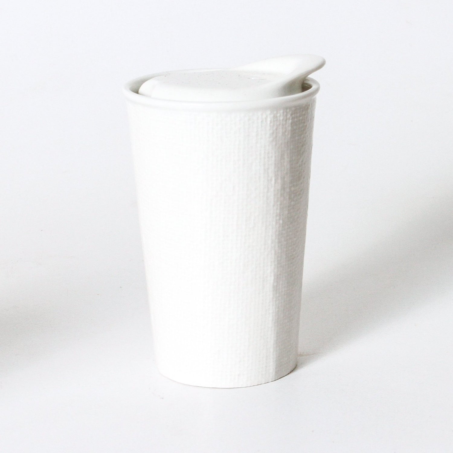 Its a Keeper Ceramic Cup Tall- White Linen