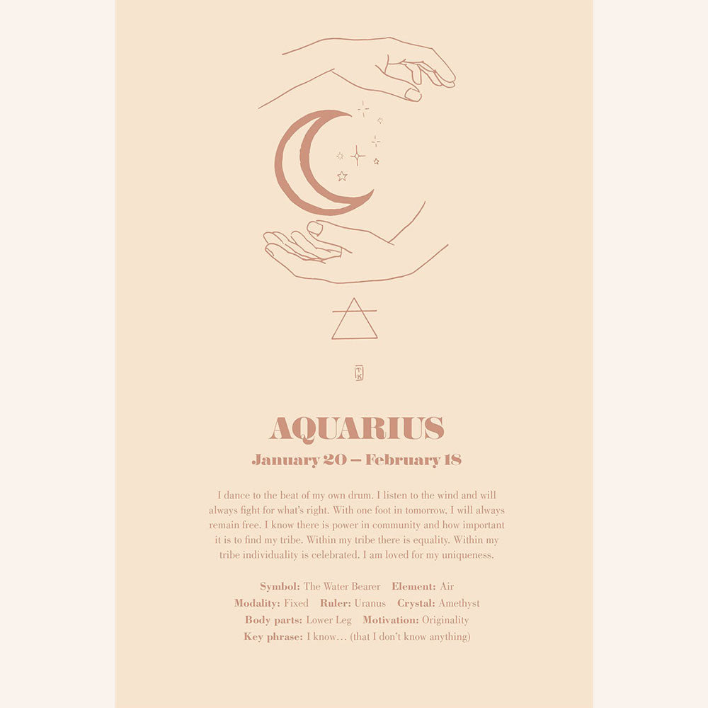 Zodiac Love Notes  A4 Print