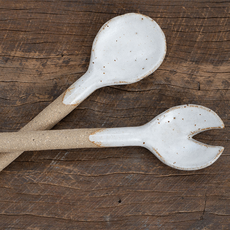 Ceramic Salad Servers