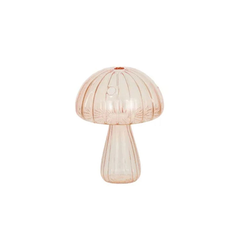 Myth Glass Mushroom Vase | Pink