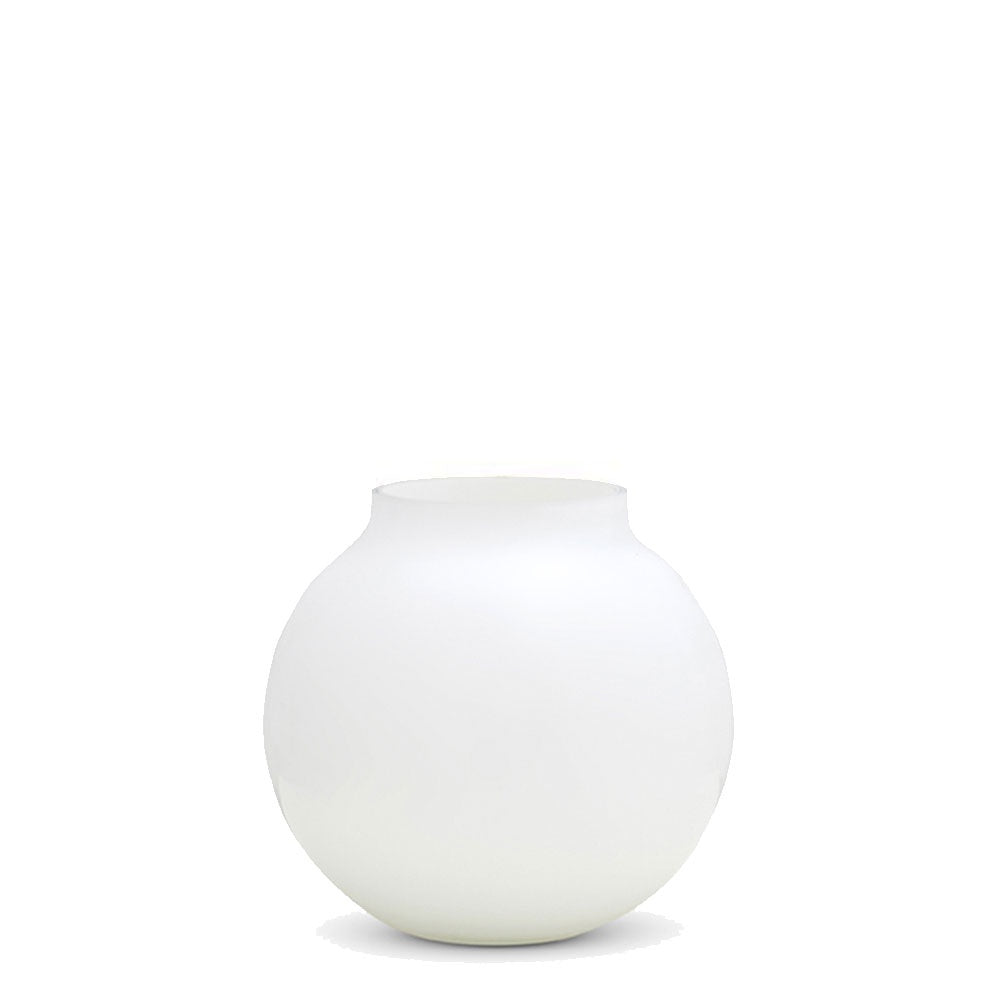 Opal Ball Vase White